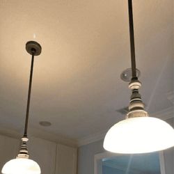 Rare Hanging Light - Unique Design Touch when whole
