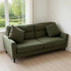 Ashley Bixler Stationary Sofa – Good Condition, Olive, 80x37x38 - Mission, KS