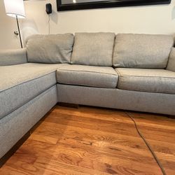 107.5" Ashley Furniture, Sofa Couch w L Chaise