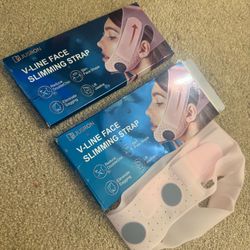 V-Line Mask Chin Up Mask Face Strap, Soft Silicone Chin Strap V Shaped Face Mask Chin strap (Light Pink)  New sealed packaging   Pick up Aldine and br