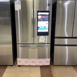 Samsung 3 Door French Door Refrigerator With Touch Screen Family Hub 📱 7HU 