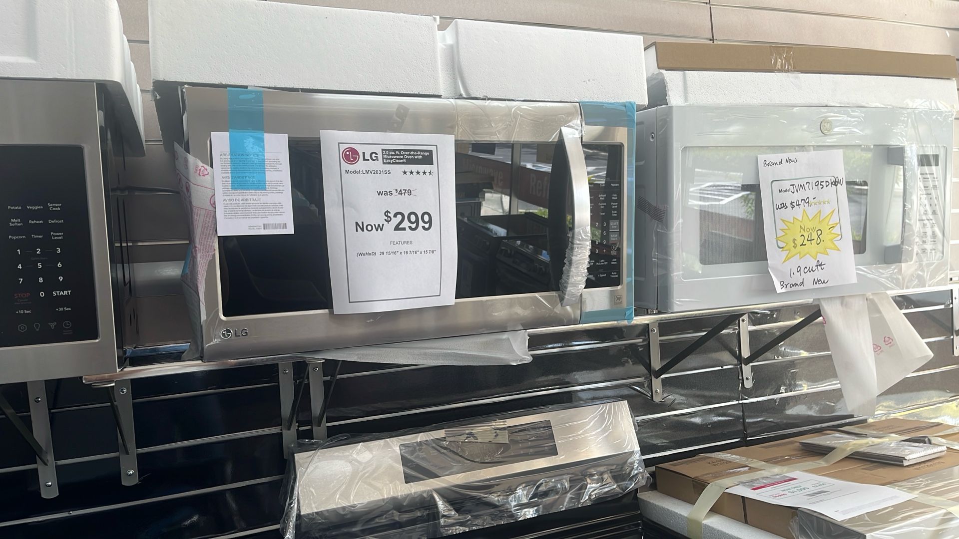 Microwave Stainless Steel New Open Box