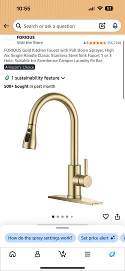 Kitchen sink faucet