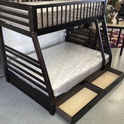 Furniture, Mattress, Boxspring, Bedframe, Chest Dresser, Mirror, Nightstand, Tv, Stand Bunk Bed