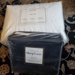 Charter Club King Size Sheets & White Quilt