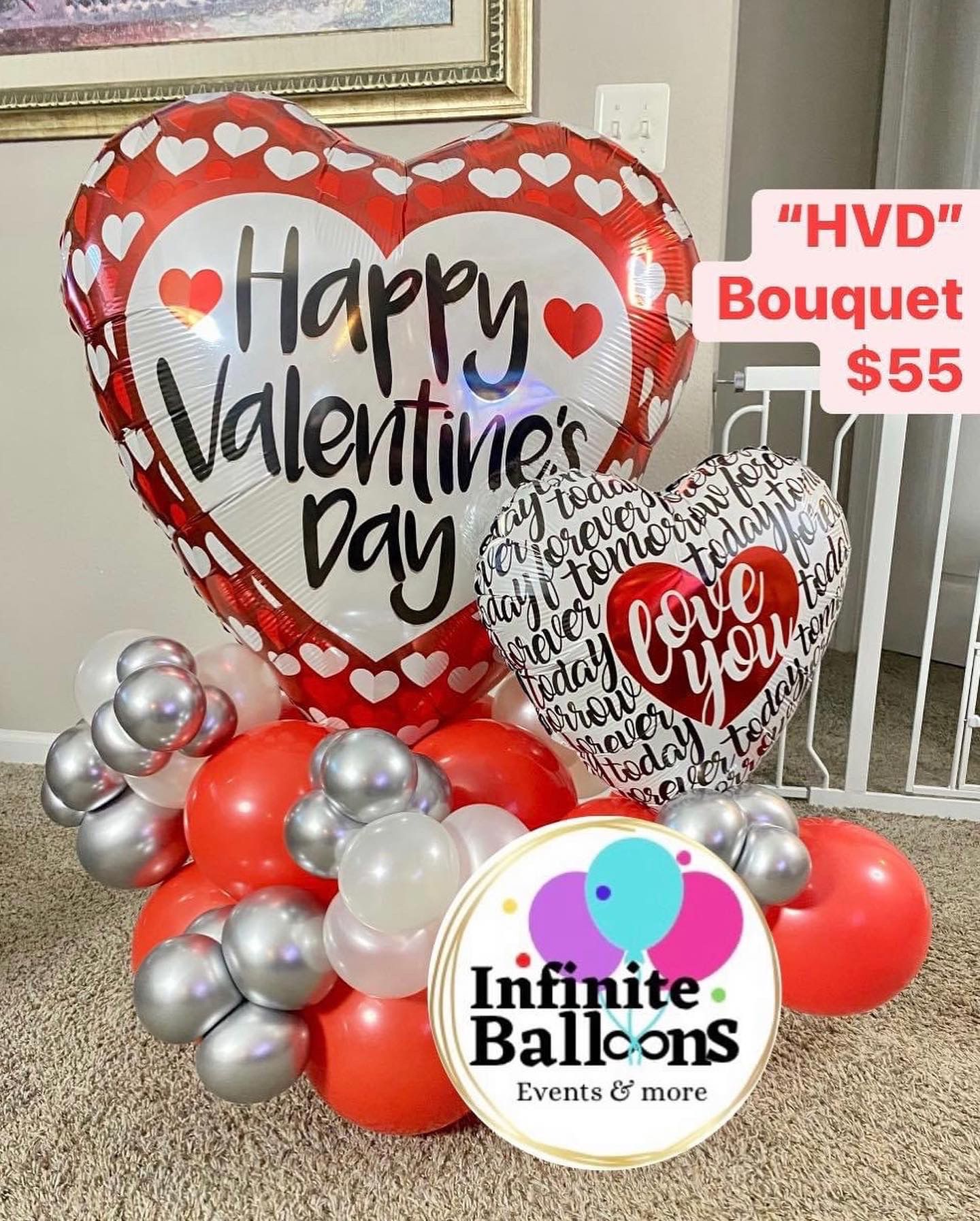 Valentines Balloon Bouquet 