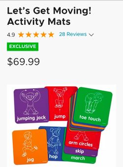 Lakeshore Let's Get Moving Activity Mats