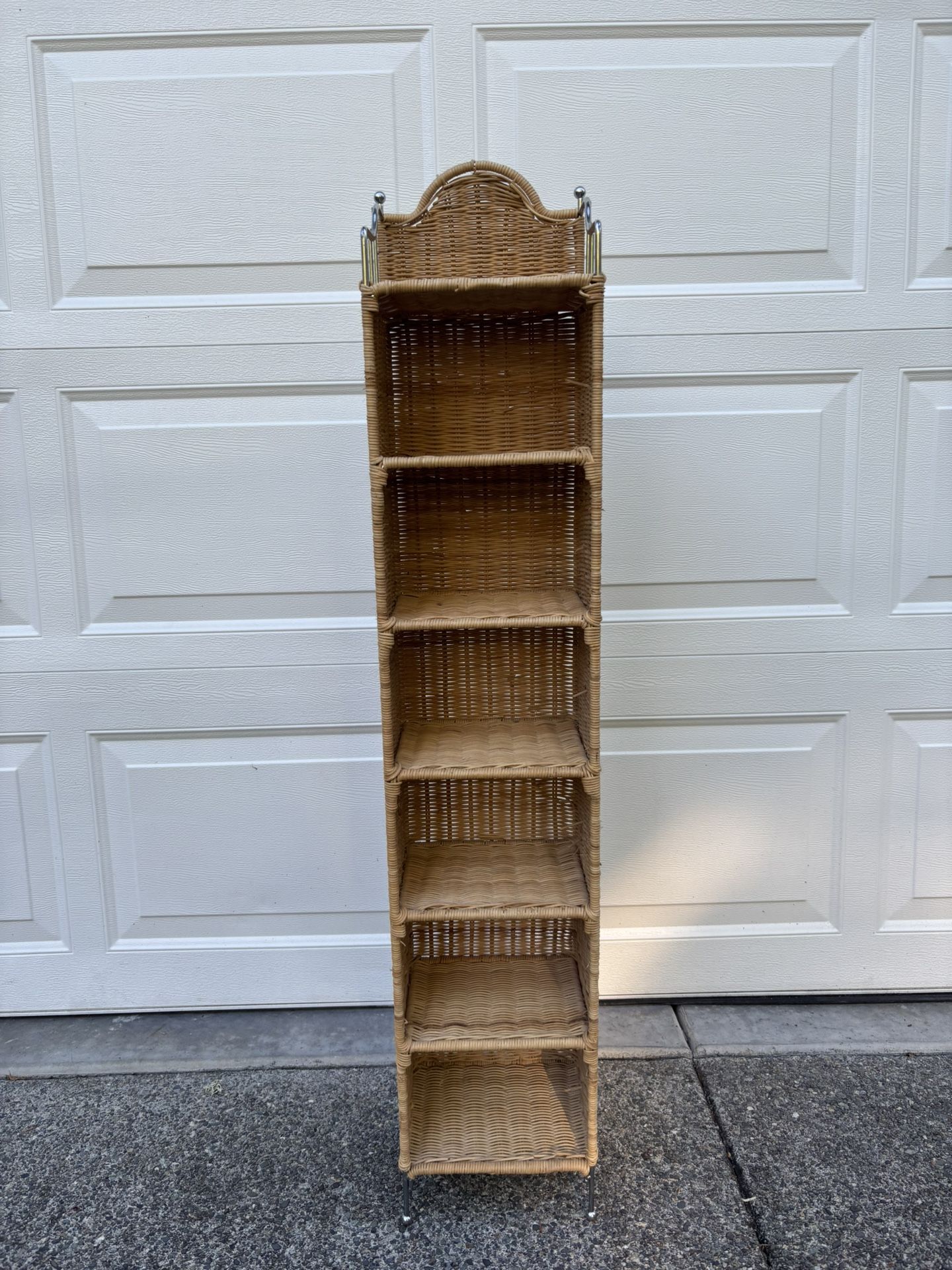 Wicker Shelving Stand 45”/ 8.5”/7.5”