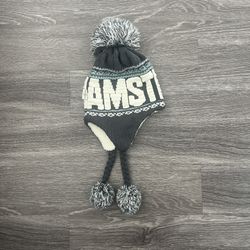Beenie With Poofs! Fleece Lined. Super Warm! 