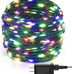 Waterproof LED Outdoor Christmas String Lights, 96Ft 300 LED 9 Modes Color Changing Indoor & Outside Fairy Light