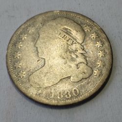 1830 AG DRAPED BUST DIME 