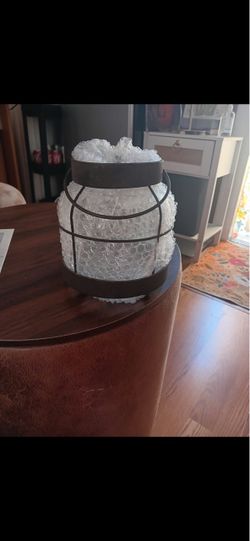 Metal Cage Lantern with Glass Globe