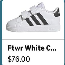 adidas Grand Court Lifestyle Hook and Loop Shoes, Unisex Baby Sneakers