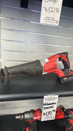 Milwaukee Sawzall Reciprocating Saw with M18 Battery