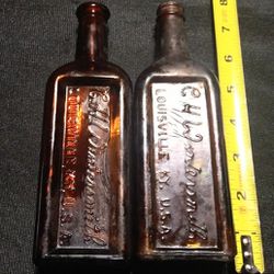 C H Wintersmith Medicinal Tonic Bottles Lot Of Two