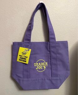 Trader Joe's Purple Mini Tote NWT