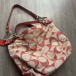 Coach Y2K Coral Purse