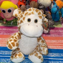 Kellytoy 14” Plush Giraffe Super Soft Spakly Eyes NWT