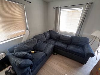Blue Sectional Sofa – Comfortable L-Shaped Couch