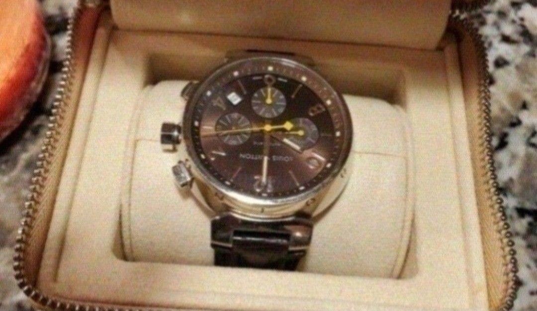 Men's Pre-Owned Louis Vuitton Automatic Wristwatch