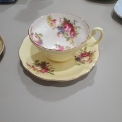 Vintage Eb 1850 Foley Bone China teacup And Saucer