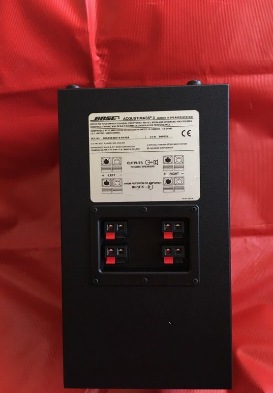 Bose speakers Each $25 both $45