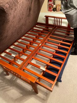 Very Nice Solid Wood Futon  Like New