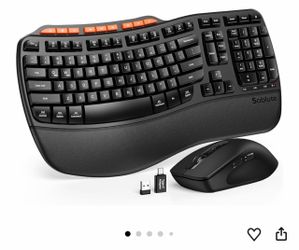 Sablute Wireless Ergonomic Keyboard and Mouse Combo