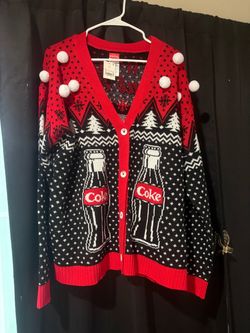 Coca-Cola Ugly Christmas Cardigan Sweater