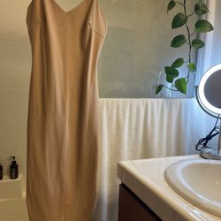 Long Nude Comfy Dress