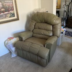 Recliner leather chair