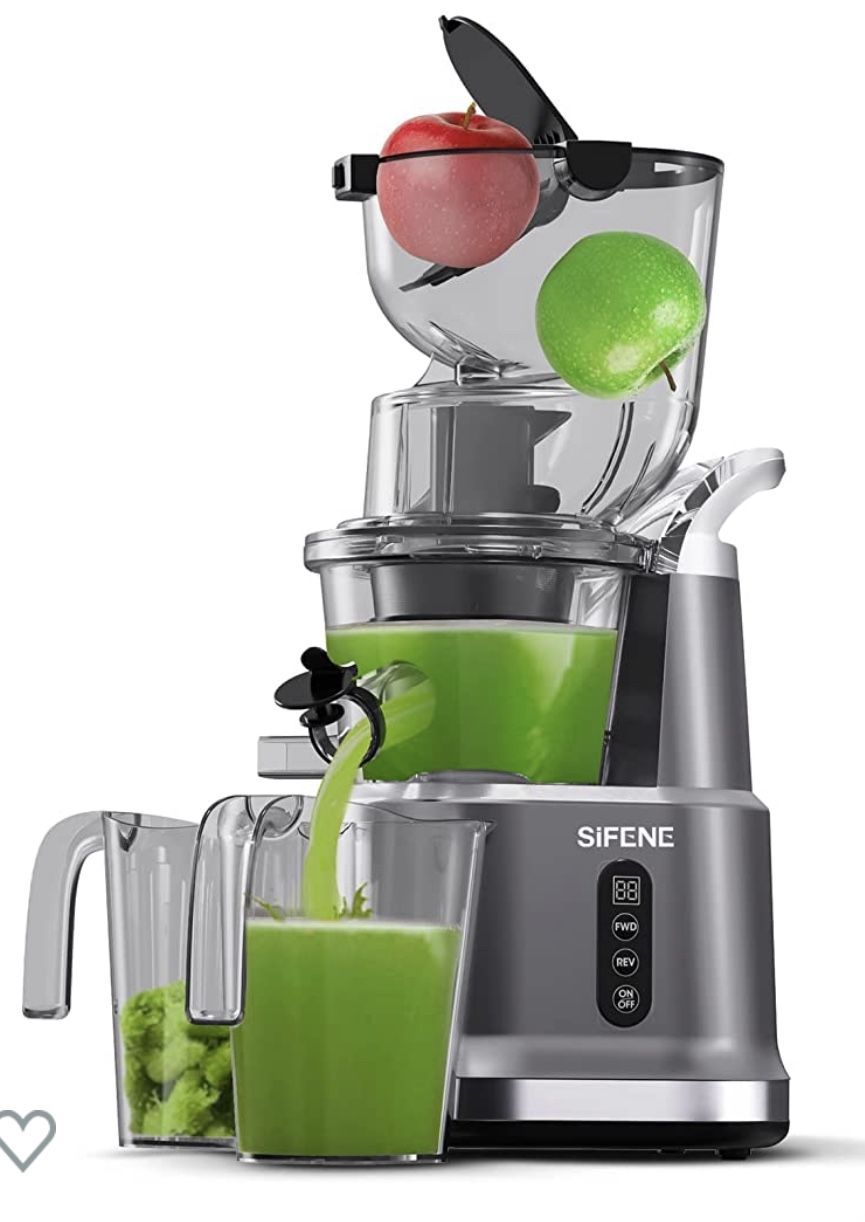 SiFENE Slow Masticating Juicer Machines with 83mm Wide Mouth, Whole