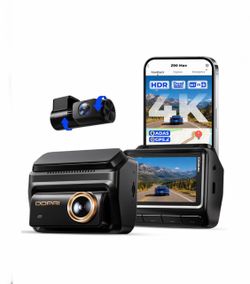 DDPAI Z90 Max 4K Dash Cam Front Rear, Voice Control, Loop Recording, Night Vision, Truck Car Camera Van