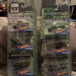 Hot Wheels Minecraft Character Cars Set of Six