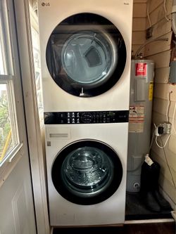 LG ThinQ Stacked Washer Dryer Unit