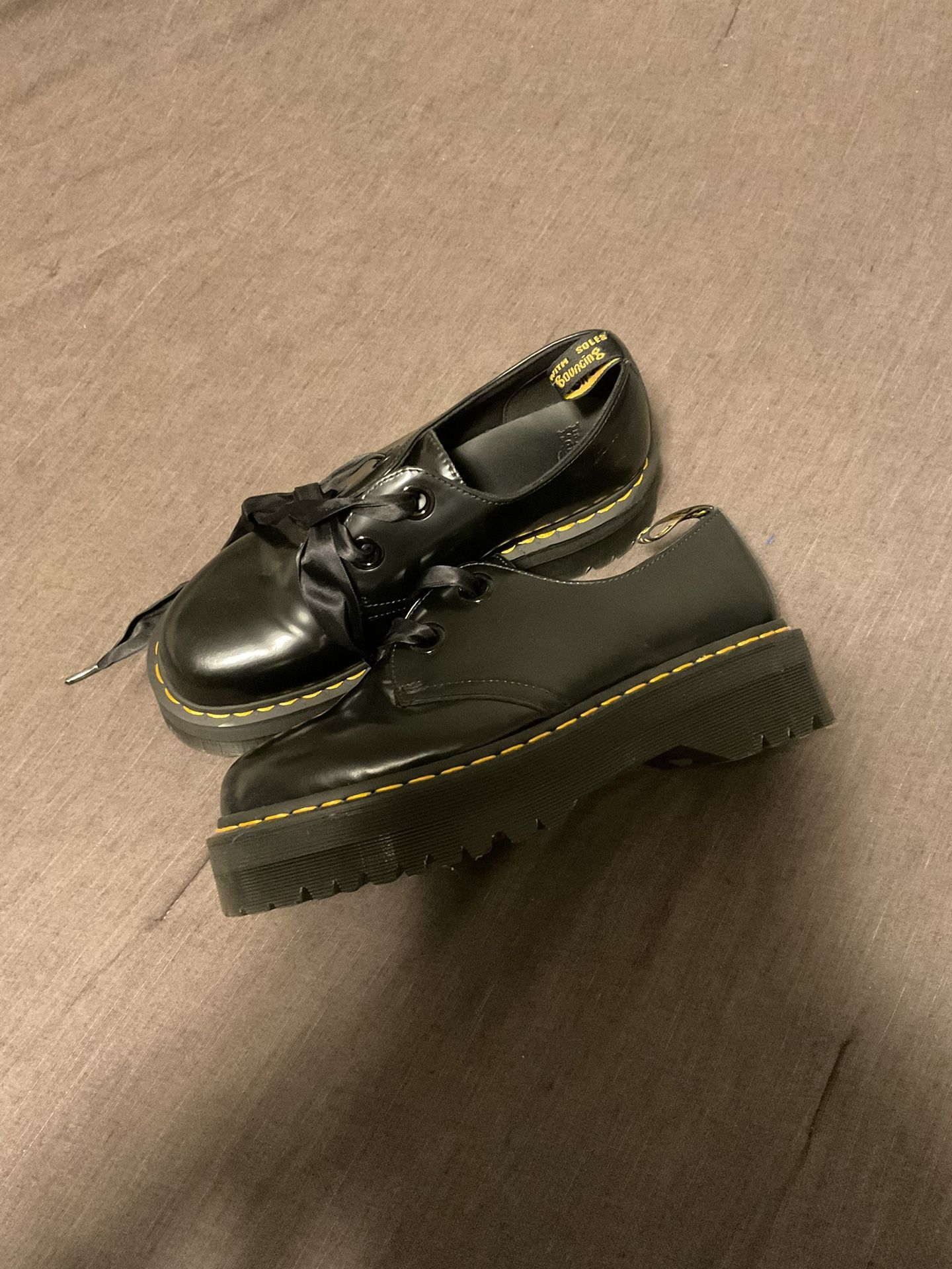 Dr. Martens Holly Women Leather Platform Shoes