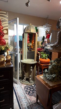 Beautiful Antique, Gothic style hallway, entry display table