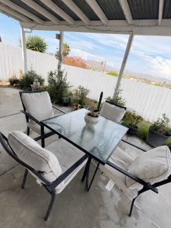 Backyard patio set