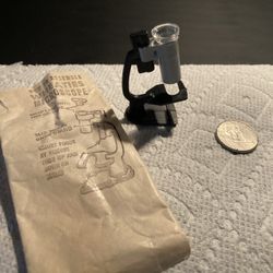 Wheaties Cereal Box Toy Premium Prize Microscope Vintage 1950's (Johnstown Ohio)