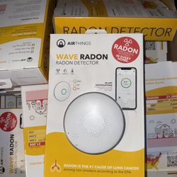 Airthings Wave Radon Battery Operated Smart Radon Detector