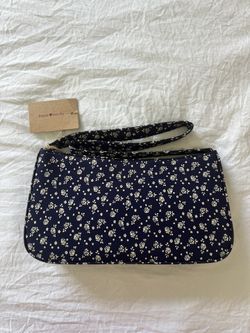 Brandy Melville Purse (Navy With Flowers) New
