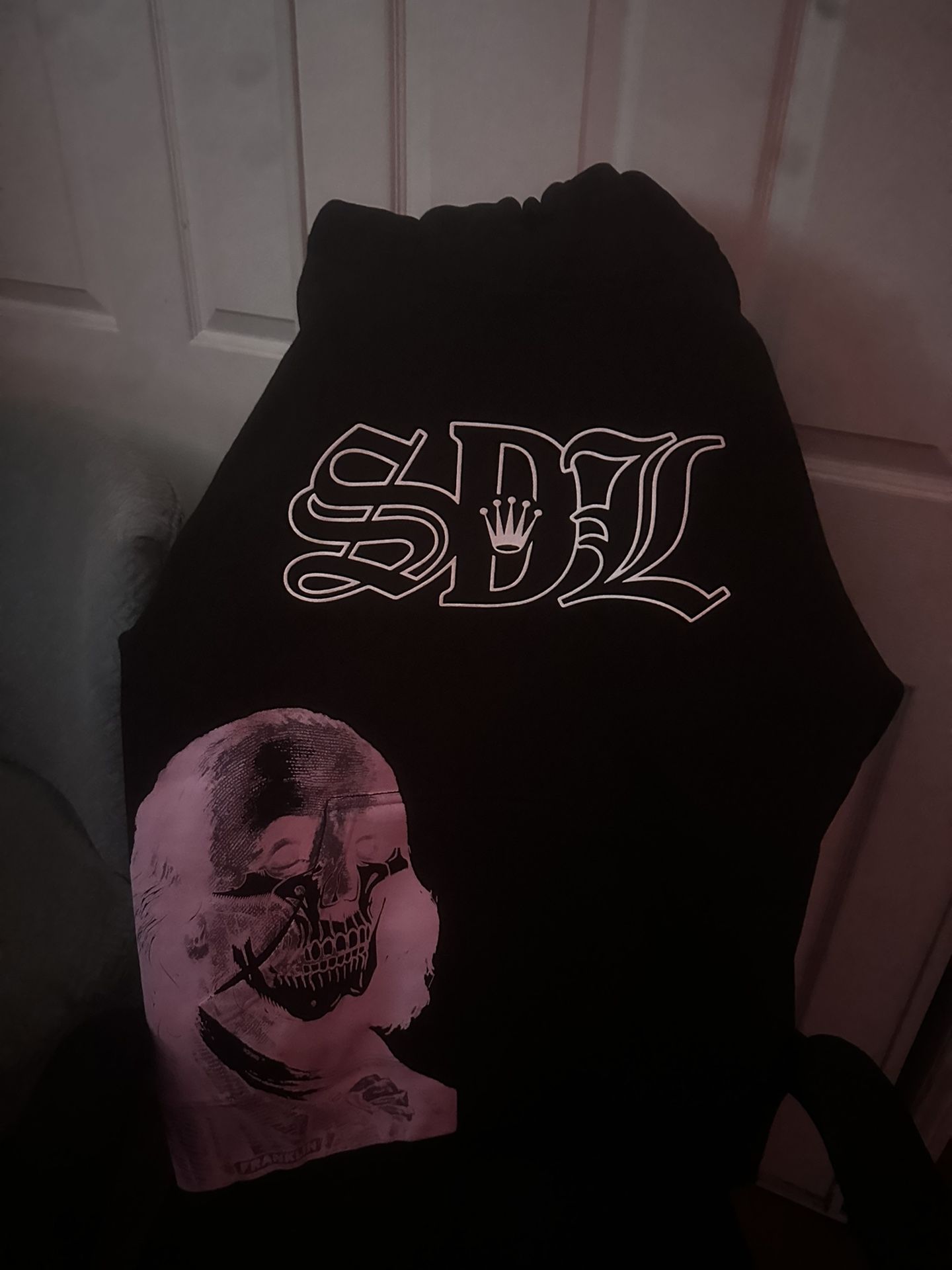 skysdalimit pink buddha hoodie