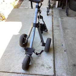 Three Wheel Golf Club Cart Very Good Condition Super Light, Easy To Fold And Carry 