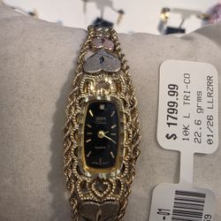 Gold Tri-Color Watch 