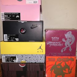 Pokemon ETB , Nike SB , Supreme AF1 ,  Jordan Retro