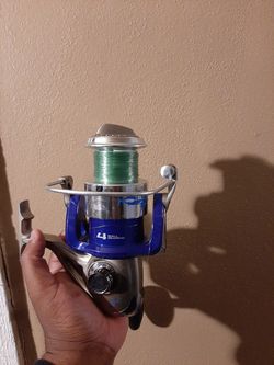 Nice long strong fishing pole and reel. Barely used and ready roll