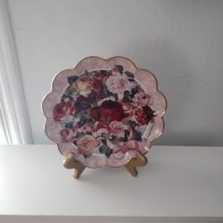 Franklin Mint Decorative Plate With Stand