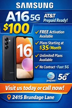 A16 AT&5 NEW , ADD SERVICE WITH US.
