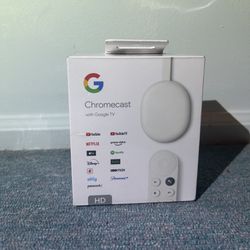 Google Chromecast With Google TV (HD GA03131), Brand New, White, Fast Shipping