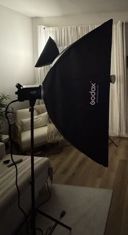 Godox Softbox With Godox Strobe Ms300
